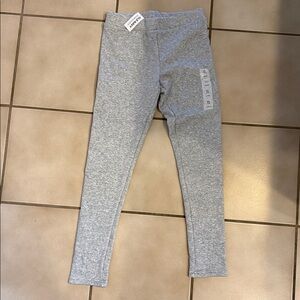Old Navy Light Gray Kids Leggings fleece